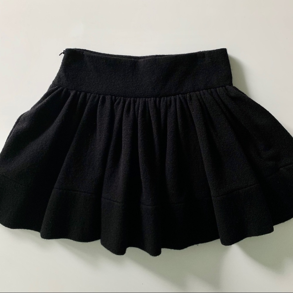 Stacey Zhang Wool Big Voluminous Skater Mini Skirt